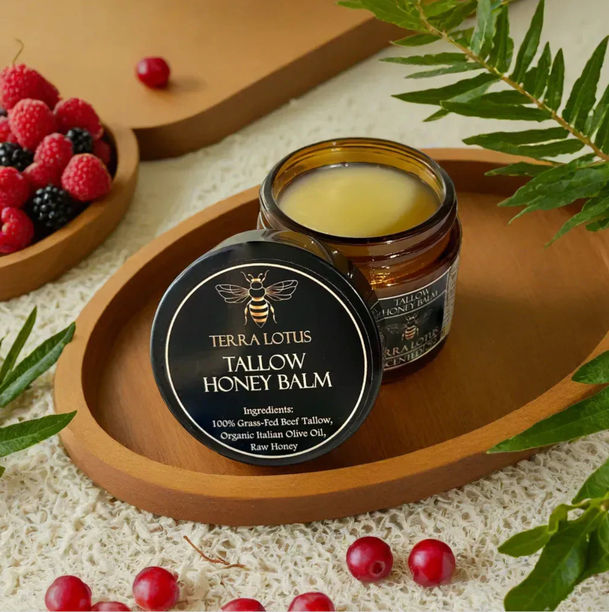 Organic Tallow Honey Balm - Moisturize &Soothe Your Skin The Natural Way