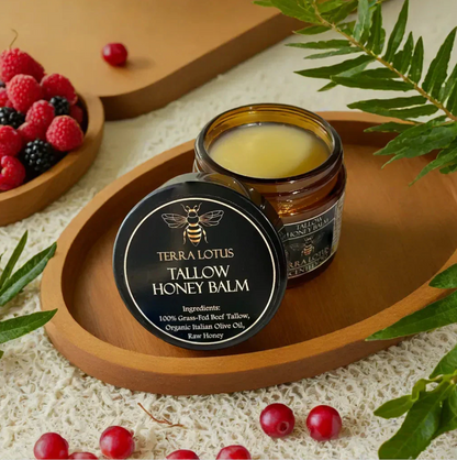 Organic Tallow Honey Balm - Moisturize &Soothe Your Skin The Natural Way